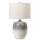 Lampe de table céramique tissu gris clair crème 61,5 cm E27