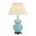 Tischlampe Keramik Stoff Hellblau Stoff 64 cm hoch