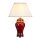 Lampe de table céramique rouge écru blanc E27 65 cm MALDRA