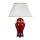 Lampe de table céramique rouge écru blanc E27 65 cm MALDRA