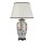 Tischlampe Keramik Stoff in Creme 72cm Klassisch E27