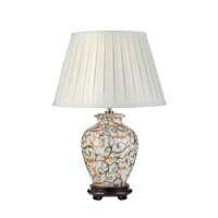 Lampe de table céramique tissu Classique 50 cm E27...
