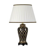 Lampe de table céramique tissu 68 cm crème...