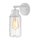 Industrial Badezimmerleuchte IP44 Wei&szlig; Glas Schirm