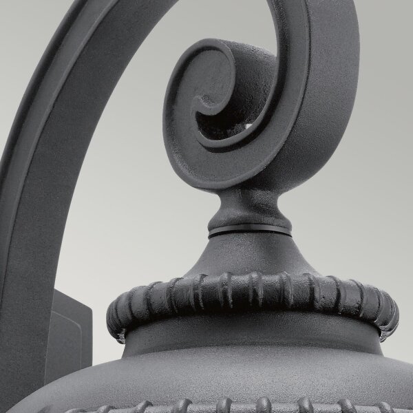 Lampe dextérieur Mur Cour Terrasse IP44 Noir E27 Rustique