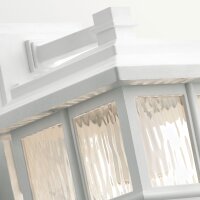 Lampe dextérieur Mur IP44 E27 Blanc Rustique...
