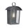 Lampe dextérieur noir antique verre de pluie E27 IP44 Rustique