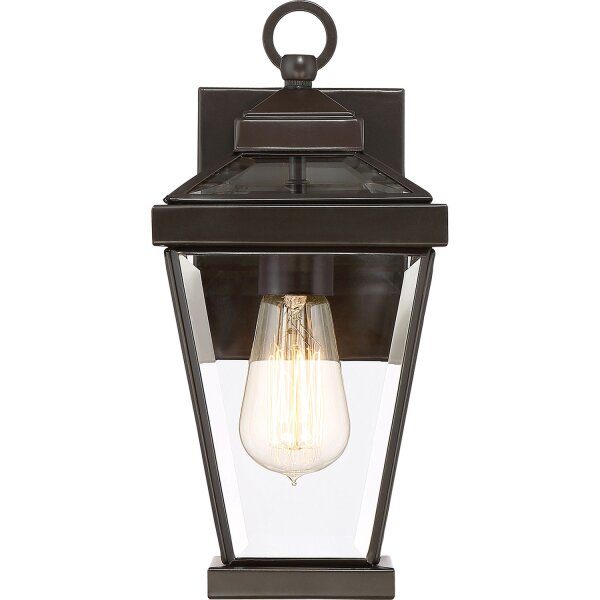 Außenlampe Wand IP44 Rustikal Metall Glas in Bronze E27