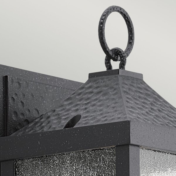 Außen Wandlampe Schwarz Aluminium IP44 Rustikal