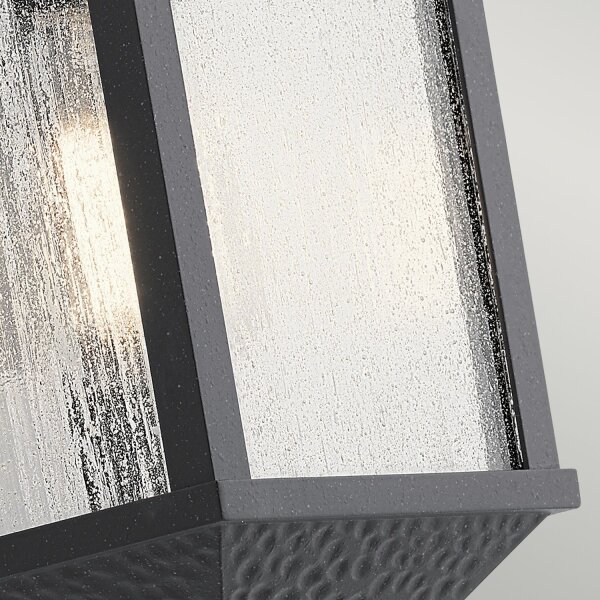 Außen Wandlampe Schwarz Aluminium IP44 Rustikal