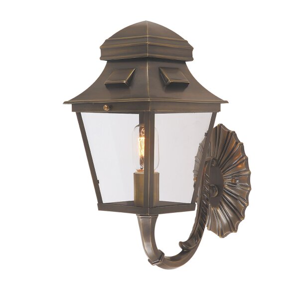 Applique extérieure IP44 en laiton verre E27 Vintage