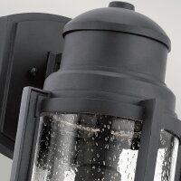 Outdoor Wandleuchte Schwarz IP44 Maritim LERA