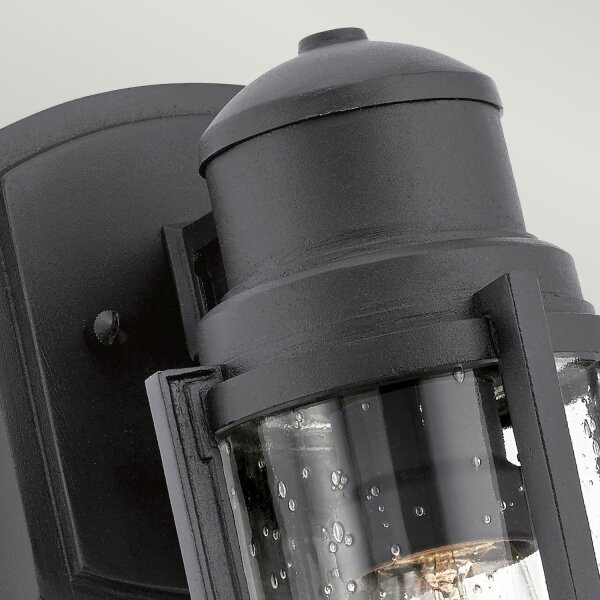 Lampe dextérieur IP44 noir E27 Maritim Wand LERA