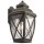 Lampe dext&eacute;rieur aluminium verre en bronze antique E27 IP44
