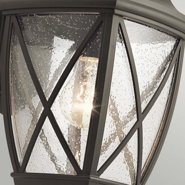 Applique murale extérieure Aluminium Verre Rustique IP44 NOLDRA