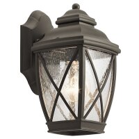 Lampe dext&eacute;rieur IP44 en bronze antique E27...