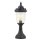 Lampe de socle Vintage Rustique Noir Vert antique 41 cm