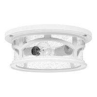 Plafonnier extérieur IP44 design vintage blanc...