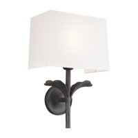 Wandlampe innen Rustikal Metall Stoff in Rostbraun...