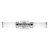 Drehbare Badlampe IP44 mit LED Chrom Weiß Spiegel