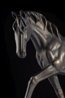 Gestell für Tischlampe Pferd Resin in Bronze antik 49cm
