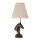 Tischlampe E27 Pferd Büste Resin Jute ANIMIAL