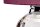 Tischlampe Rot Grau E27 55,5 cm Glas Stoff Klassisch