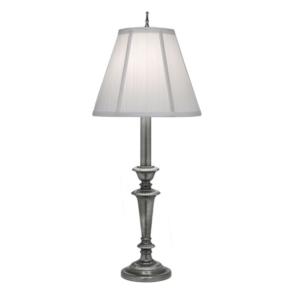 Lampe de table hauteur 74 cm Crème Nickel Classique