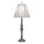 Lampe de table hauteur 74 cm Cr&egrave;me Nickel Classique