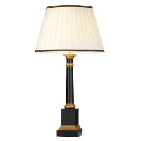 Lampe de table Noir Crème E27 55 cm Bois Tissu...