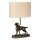 Lampe de table E27 48 cm Nature Bronze antique en résine de jute