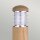 Borne lumineuse extérieure acier inoxydable bois 67cm Nordic IP55