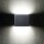 Lampe dextérieur LED Up Down Gris Aluminium IP54 Façade