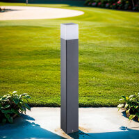 Lampe dallée Anthracite 80 cm carré IP44...