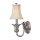 Applique rustique ANABELL 8 nickel cr&egrave;me Lampe
