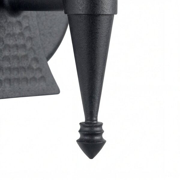 Wandleuchte Schwarz Schmiedeeisen Rustikal B:10 cm E14