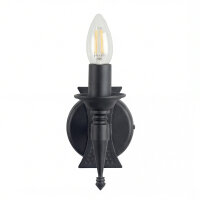 Applique murale CAMELOT 7 fer forgé noir Lampe