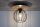 Deckenlampe Schwarz Natur E27 Holz Metall Kugelschirm