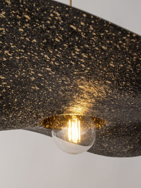 Lampe à suspendre E27 or noir Salle à manger Moderne