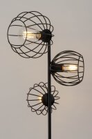 Stehlampe Schwarz E27 163 cm Metall Wohnzimmer