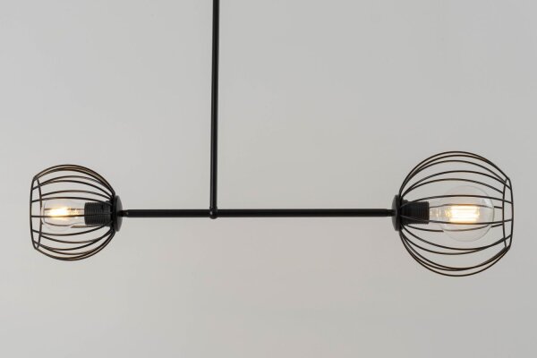 Deckenlampe E27 Schwarz Metall Esstisch RASHA