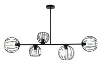 Deckenleuchte Schwarz Retro Design E27 Metall
