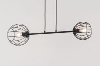 Lampe à suspendre E27 Noir Métal Table...