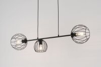 Lampe à suspendre E27 noir métal...