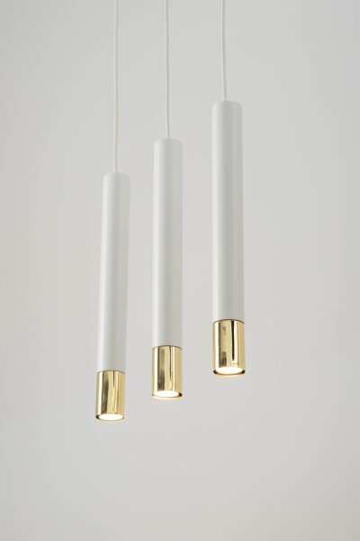 Lampe à suspendre Blanc Or élégant Moderne Métal Table à manger