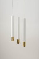 Hängeleuchte Weiß Gold elegant Modern Metall...