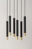 Hängeleuchte Schwarz Gold Modern Metall Esszimmer