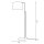 Lampadaire tissu métal 151 cm salon noir or
