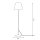 Elégant lampadaire KAJA Moderne 154 cm Salon