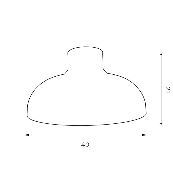 Plafonnier salon rond 40 cm abat-jour métal